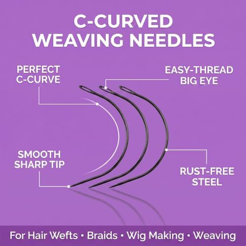 My Hair Tools Hair Extension Tools Set Scissor, Clips and Sew-In Needle - Image 4