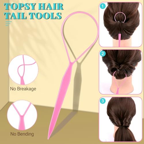 IKOCO 826PCS Hair Accessories for Girls, Elastic Hair Ties with Colorful Clips and Tools - Image 7