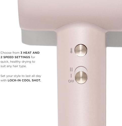 T3 LuxeDry Ionic Hair Dryer Set, Blow Dryer with Diffuser for Curly, Wavy & All Hair Types, Drying & Styling Concentrators, 3 Heat & 2 Speed Settings, Cool Shot, Frizz-Free Shine - Image 6