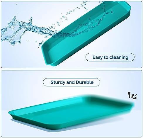 JMU 10 Pcs Teal Dental Procedure Trays Flat Trays Size B 13.25" X 9.75" - Image 6