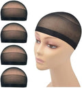 4 Pcs Wig Caps Stretchy Nylon Wig Stocking Caps for Women and Kids (Black) by YTBYT