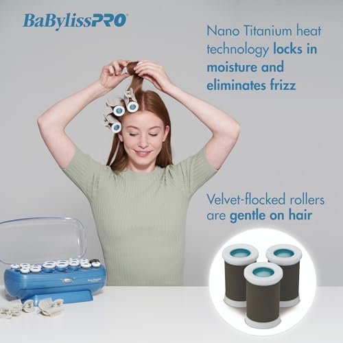 BabylissPRO Nano Titanium Professional Hot Rollers For All Hair Lengths - Image 6