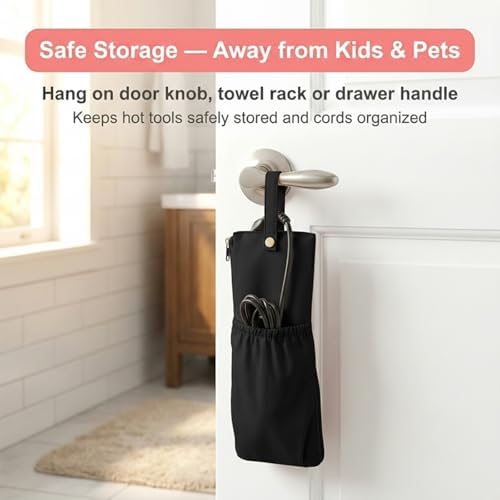 Hot Tools Travel Bag, 2-in-1 Heat Resistant Holder & Mat for Hot Tools - Image 5