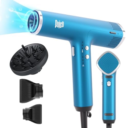 Quico Hair Dryer, 1875W High-Speed BLDC 110000RPM Blow Dryer with Diffuser by Quico