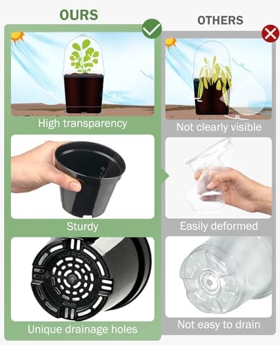 3 Inch Nursery Pots with Humidity Domes for Seed Starting (30 Pcs) - Image 6
