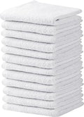Towel and Linen Mart Silver Salon Towels, Pack of 12 (Not Bleach Proof, 16 x 27 Inches) Highly Absorbent Towels for Hand, Salon, Gym, Beauty, Spa, and Home Hair Care (White, 16 X 27) by T+%26+L+Towel+and+Linen+Mart