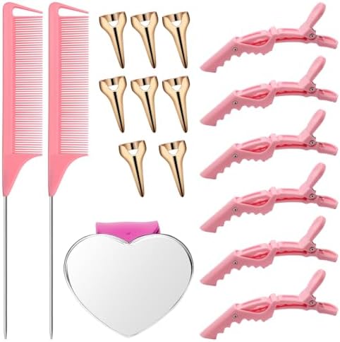 17 PCS Hair Parting Tools Set Round, Coldairsoap Stitch Braid Tool Finger by Unknown