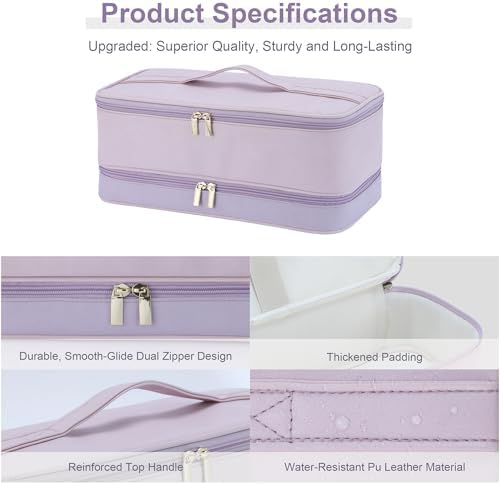BAGCRAZY Travel Case for Shark FlexStyle & Dyson Airwrap, Purple - Image 4