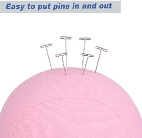Leeven Pink Poly Canvas Head for Wigs Professional Mannequin Head 22 Inch - Image 6