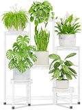 iDavosic.ly Plant Stand Indoor Outdoor, 6 Tier Iron Corner Shelf, White by iDavosicly