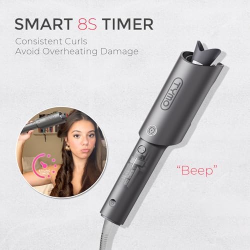 TYMO Automatic Rotating Curling Iron, TYMO CURLPRO Beach Waves Hair Curler - Image 6