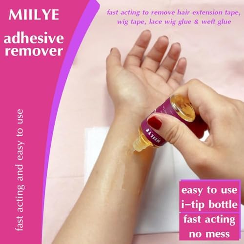 MIILYE Wig Glue for Front Lace Wig 1.3oz and 1oz Lace Glue Remover Set - Image 5