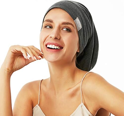 Beanie Sleep Hats Bonnet for Women Girls Curly Frizzy Hair Cover - Image 4