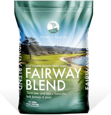 Barenbrug Pebble Beach Sun & Shade Grass Seed Mixture for Lawn Repair & Growth, Pebble Beach Golf Course Approved Blend, 20 LB Bag by Barenbrug