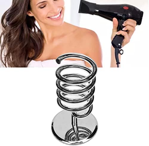 Spring Hair Blower Holder Dryer Hanging Rack Spiral Stand Styling Station Hair Dryer Stand Curling Iron Holder Brush Organizer Flat Blow Hands Free - Image 2