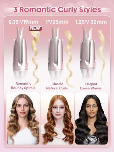 SHEGLAM Automatic Curling Iron (Pink, 1.25 inch) - Image 4