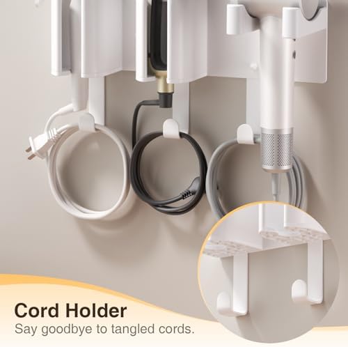 Hair Tool Organizer Wall Mount, Hair Dryer & Curling Iron Storage - Image 2
