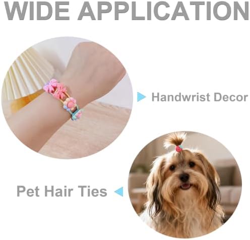 BlueZOO 110Pcs Cute Small Hair Ties Ponytail Holders for Baby Girls Kids - Image 6