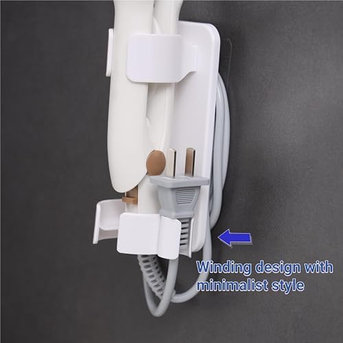 Curling Iron Holder & Wand Storage, Wall Mounted Hot Hair Tool Organizer for Bathroom (4 Pack) - Image 3