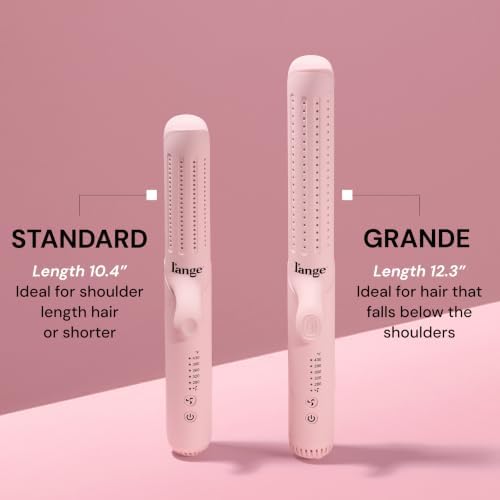 L’Ange Hair Le Duo Standard 360° Airflow Styler | Curl & Straighten with One Tool | 3.5" Snag-Free Titanium Plates | Cooling Air Vents to Set Curls | Adjustable Temp & Auto Shut-Off | Blush - Image 2