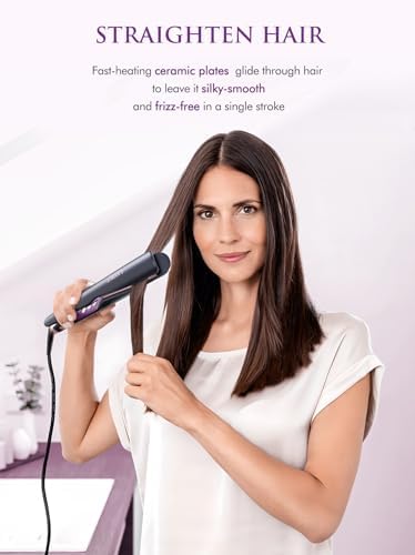 LANDOT 2-in-1 Hair Straightener and Curler, Ceramic Twist Iron Dual Voltage - Image 4