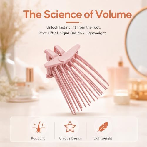 Hair Volume Clip for Root Lift, 1-Piece Root Clip for Curly Hair Volume, Fine Hair & Fluffy Bangs, Portable Volumizing Styling Tool - Image 6
