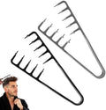 Texture Comb,Volumizing Fluffy Texture Styling Comb,Men’s Voluminous Wide-Toothed Hair Comb,Wide-Tooth Texturizing Styling Tool for Volume & Fringe Parting,Textured Grip Tool for Men (Grey+Black) by Demarzily