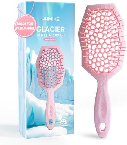 AIMIKE Glacier Detangler Brush for Curly Hair, Wet & Dry Hair Brush by AIMIKE