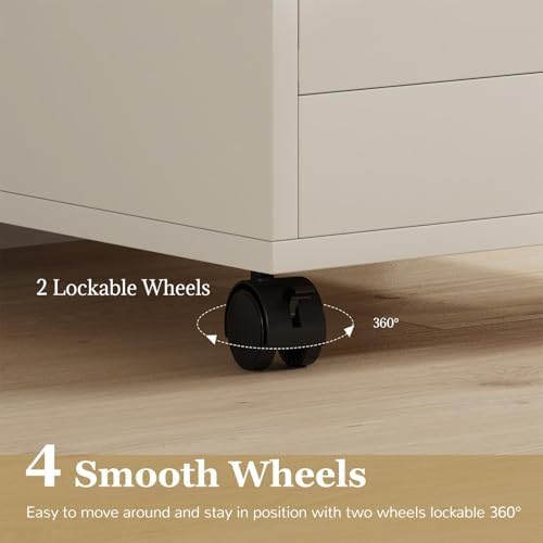4ever2buy Salon Station for Hair Stylist, Salon Station Cart with Wheels - Image 4