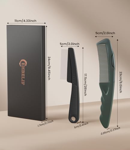 Dandruff Comb Removal 2PC Hollow Fine Tooth Scalp Detox Hair Care Tool - Image 6
