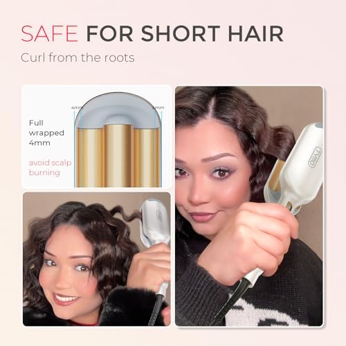 Curling Iron Hair Crimper Waver, TYMO ROVY Beach Waves Hair Curler - Image 5