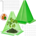 30 Packs 12"x 8" Garden Cloches for Plants,Plant Protectors from Animals by WelcometoGJQ%EF%BC%81