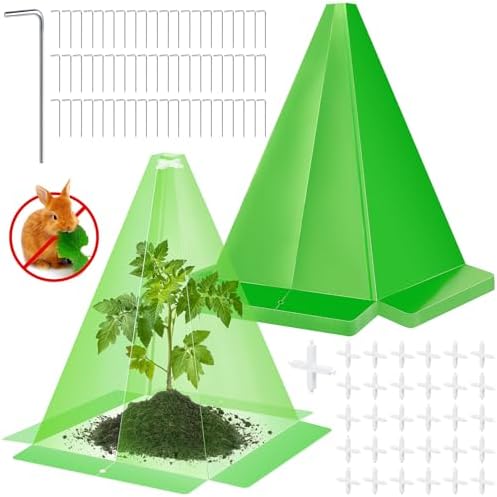 30 Packs 12"x 8" Garden Cloches for Plants,Plant Protectors from Animals by WelcometoGJQ%EF%BC%81
