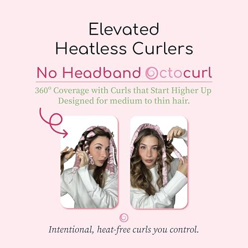 Octocurl No Headband Heatless Curling System for 360° Heat-Free Curls - Image 2