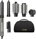 7MAGIC 6 in 1 Multi Hair Styler & High-Speed Hair Dryer Brush Silver by 7MAGICSevenMagicOneSmartLife