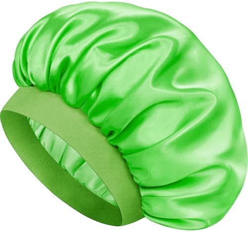Satin Silk Bonnet for Hair, Double Layer Sleep Cap for Men & Women by Doitory