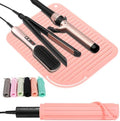 2 Pack Heat Resistant Mat Large Silicone Hot Hair Tools Holder for Curling Irons Flat Iron Hair Styling Tools Mat Portable Vanity Pad by Quccefods
