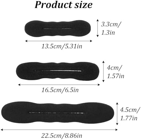 9 Pcs Hair Bun Maker Sponge Hair Buns Shaper Magic Snap Roll Sponge Curler Clips Foam Sponges Buns Hairs Styling Accessories Easy Bun Twister for Ballet French Twist Long Thin Curly Straight Wavy - Image 2