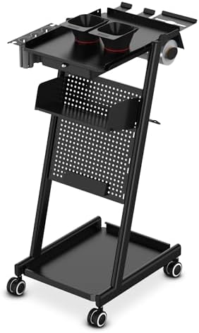 TASALON Pegboard Multifunctional Rolling Storage Trolley Cart by TASALON