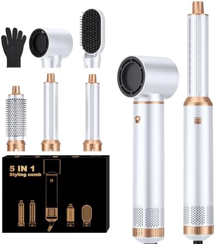 5 in 1 Blow Dryer Brush, Upgrade Hair Dryer Brush Set Multifunctional by OKWRAP