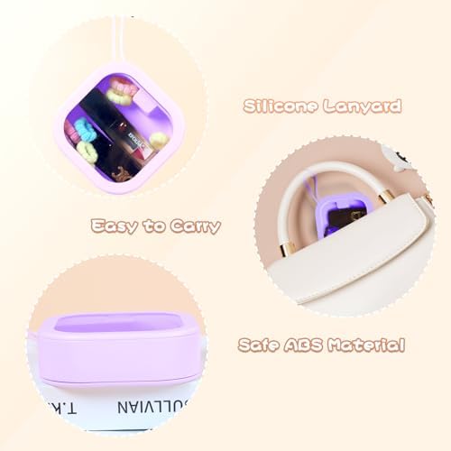 Hair Tie Organizer, Small Portable Hair Accessories Storage Can Be Stackable Or Hung On The Wall, Small Items Holder Hair Tie Organizer for Jewelry Hair Stuff Hair Clip Cotton Swab - Image 2