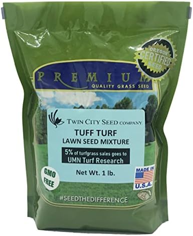 Tuff Turf, Lawn Grass Seed Mixture, 1 lb by TwinCitySeedCo