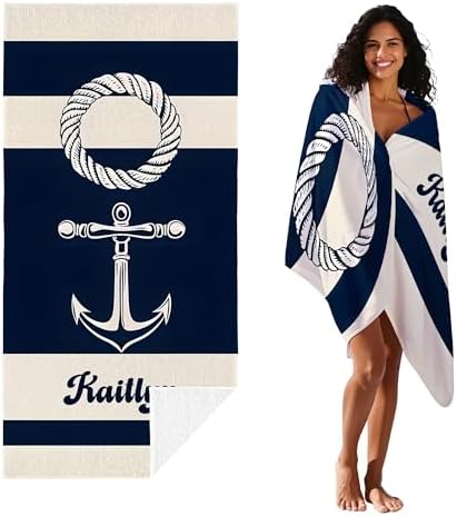 JML Personalized Beach Towel with Name, Microfiber, 35 x 70 in - Image 2