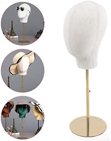 Head Mannequin Stand Adjustable Mannequin Head, 21Inch Hats Display Stand, Height 18-26In Hat Display Mannequin Head For Displaying Wigs, Hats, Headscarves, Hair Bands - Image 4