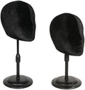17inchs velvet Styrofoam Mannequin Head (1 Pack) - White Foam Wig Stand for Wigs, Hats, Masks, Hairpieces, Arts, Crafts, DIY Projects, Salon Display, and Travel Use (Normal face) by FASHION+DO