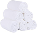 JML Microfiber Bath Towels Set, 6 Pack, 27" x 55", White by JML
