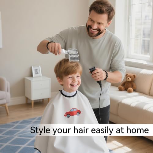 Blend Friend Fade Comb Set 3PC Self Hair Cutting Tools for Men & Boys Grey - Image 7
