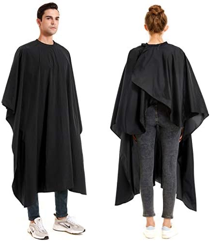 izzycka Nylon Barber Cape,64"x56" Waterproof Large Salon Hair Cutting Cape - Image 4