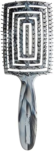 Fromm Professional Elite Flexer Ceramic x Ionic Wet & Dry Detangling Vent Brush | Gentle Hair Detangler & Massage Brush Smooths Frizz & Flyaways, Glides Through Medium to Thick Hair, Easy to Clean by Fromm