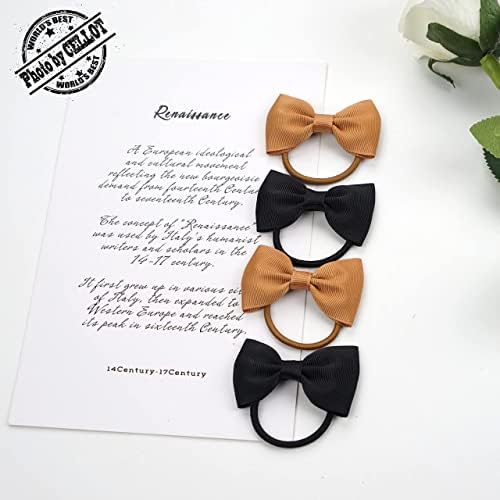 CÉLLOT Toddler Hair Accessories - 40pcs 2.75" Elastics Rubber Ribbon Bands, Bows for Baby Girls, Kids & Children - Image 6